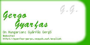 gergo gyarfas business card